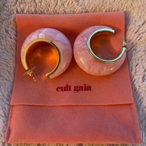 Cult Gaia Mona Hoop Earrings